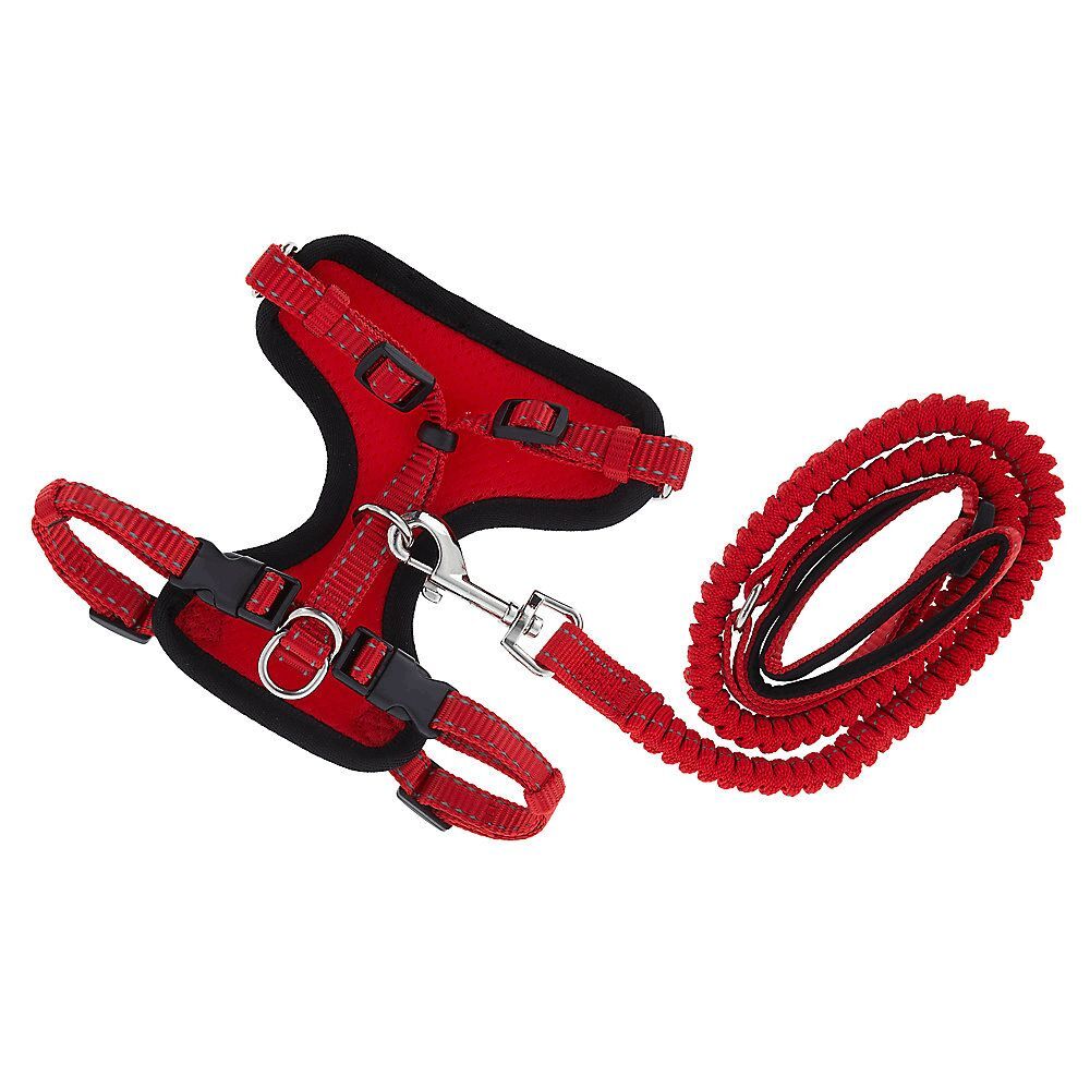 Whisker City Medium Red Cat Harness Leashโ Set Adjustable Combo
